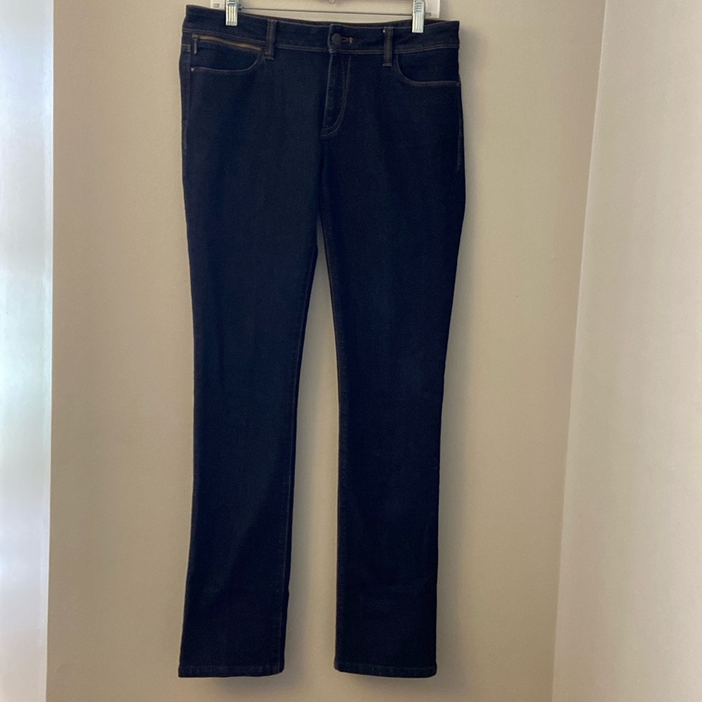 💜DL 1961 Audrey Slim Straight dark wash 4 way 360 Stretch jeans size 31
